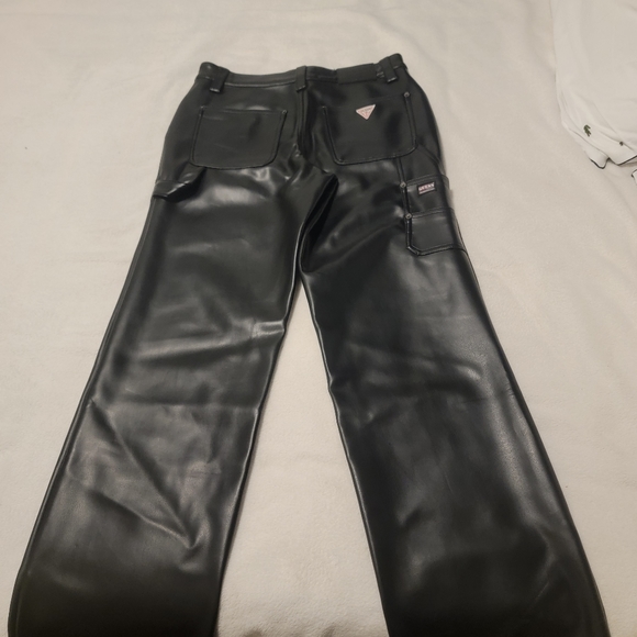 Men Faux leather Pants - Picture 5 of 7